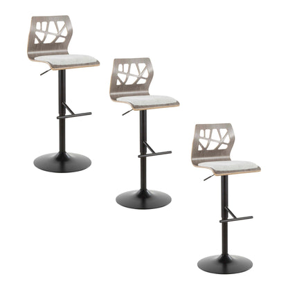 Majestic Office Furniture Adjustable Barstool - Set Of 3