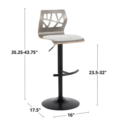 Majestic Office Furniture Adjustable Barstool - Set of 2