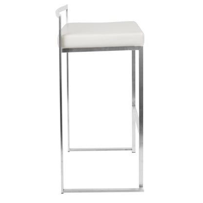 Majestic Office Furniture Stacker 30" Fixed-Height Barstool - Set of 2
