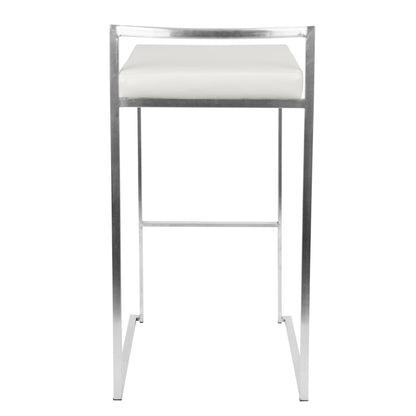 Majestic Office Furniture Stacker 30" Fixed-Height Barstool - Set of 2