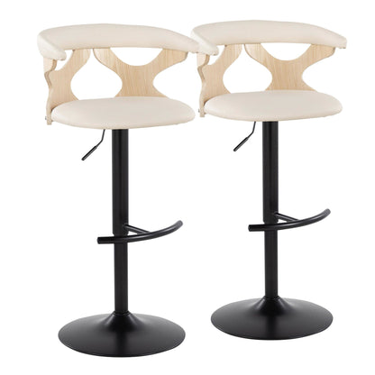 Majestic Office Furniture Adjustable Barstool - Set of 2