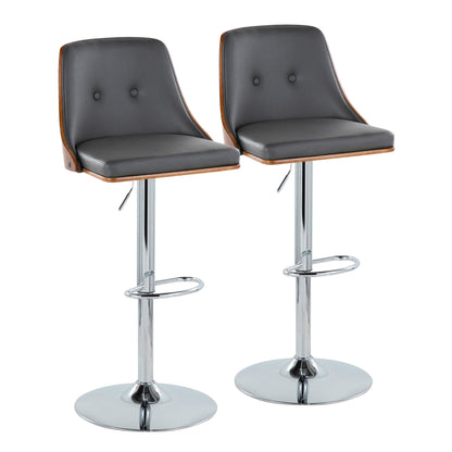 Majestic Office Furniture Adjustable Barstool - Set of 2
