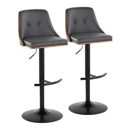 Majestic Office Furniture Adjustable Barstool - Set of 2