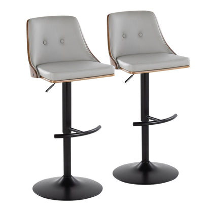 Majestic Office Furniture Adjustable Barstool - Set of 2