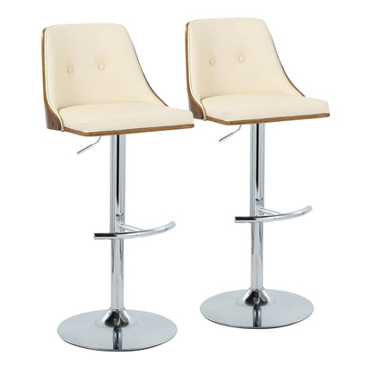 Majestic Office Furniture Adjustable Barstool - Set of 2