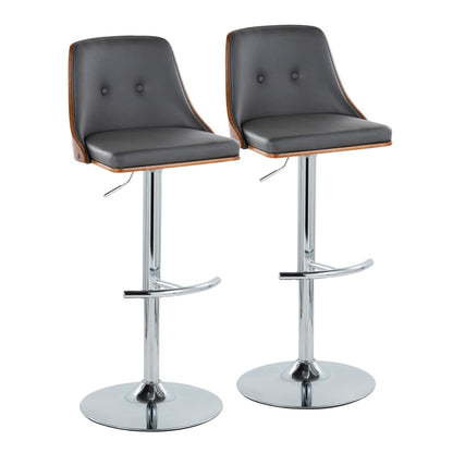 Majestic Office Furniture Adjustable Barstool - Set of 2