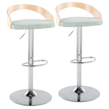 Majestic Office Furniture Adjustable Barstool - Set of 2