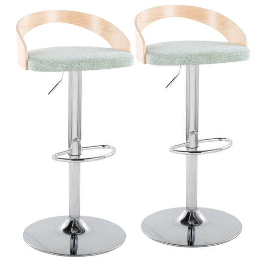Majestic Office Furniture Adjustable Barstool - Set of 2