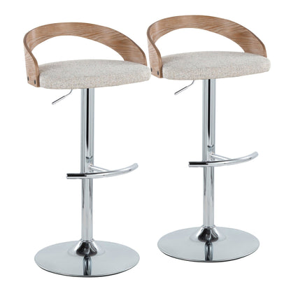 Majestic Office Furniture Adjustable Barstool - Set of 2