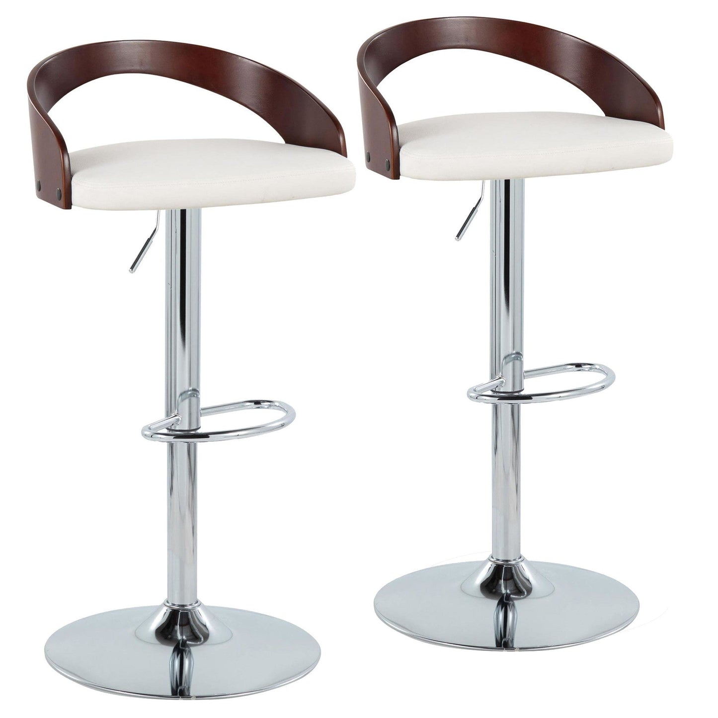 Majestic Office Furniture Adjustable Barstool - Set of 2
