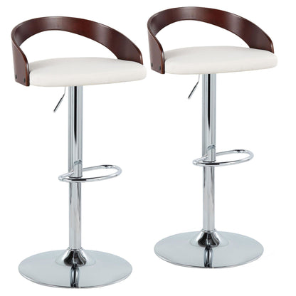 Majestic Office Furniture Adjustable Barstool - Set of 2