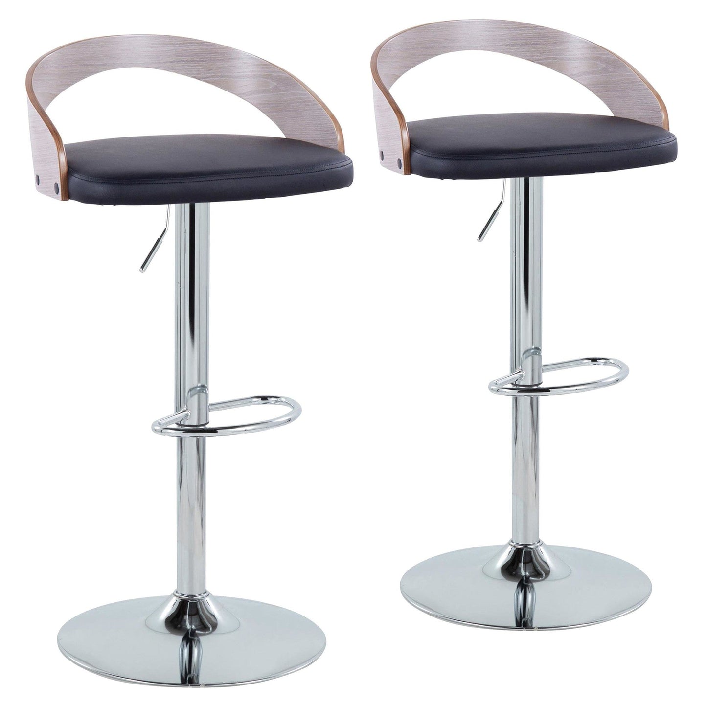 Majestic Office Furniture Adjustable Barstool - Set of 2