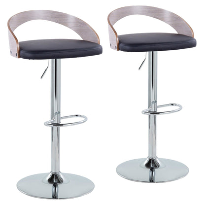 Majestic Office Furniture Adjustable Barstool - Set of 2