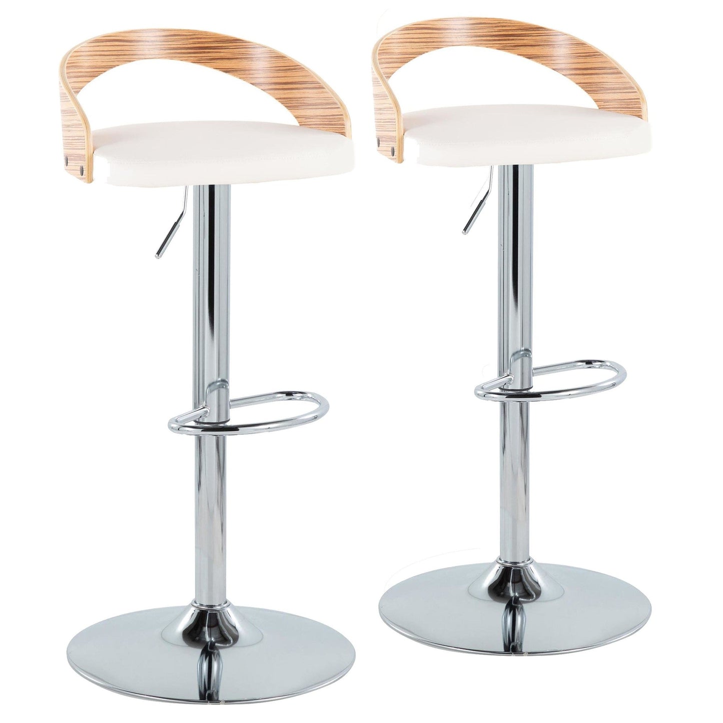 Majestic Office Furniture Adjustable Barstool - Set of 2