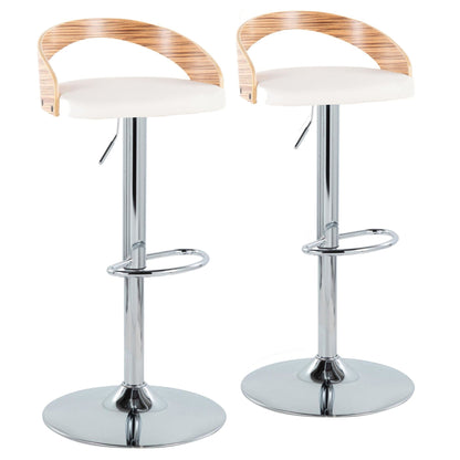 Majestic Office Furniture Adjustable Barstool - Set of 2