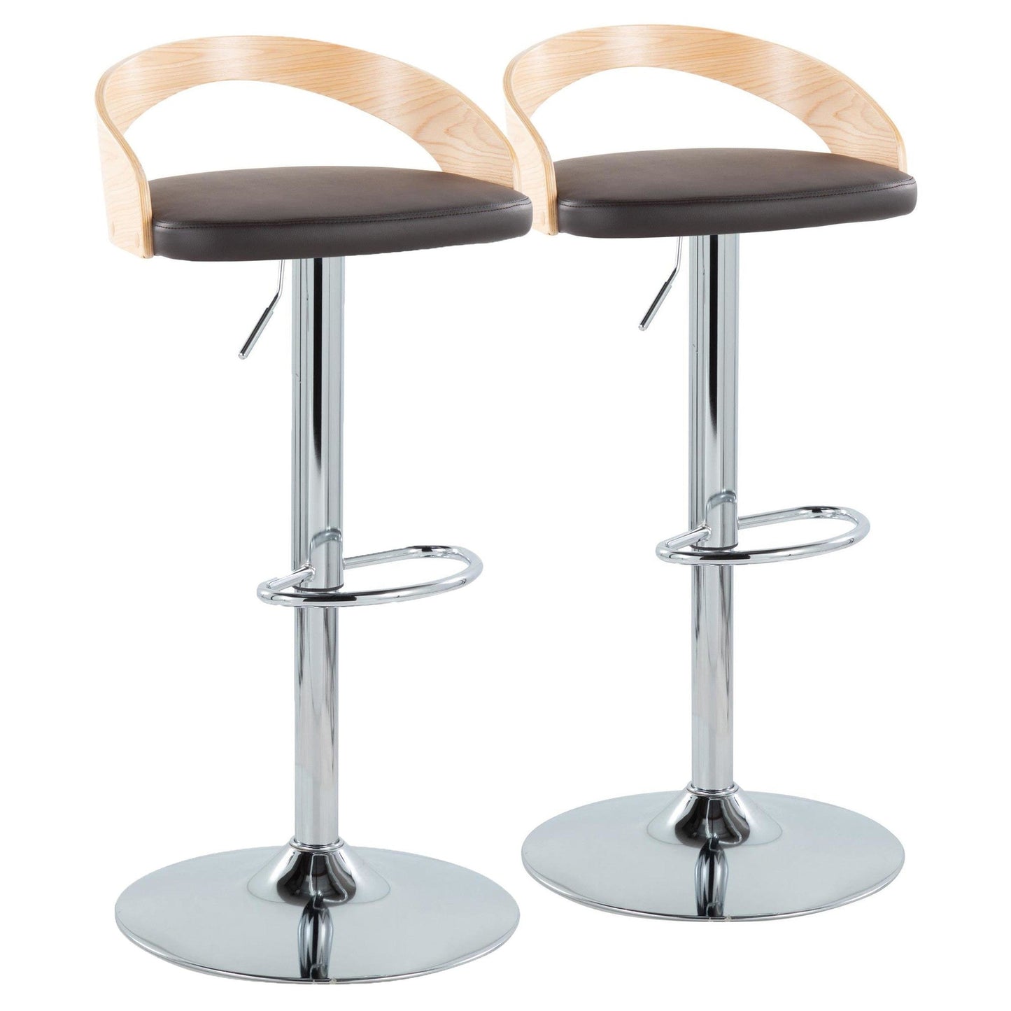 Majestic Office Furniture Adjustable Barstool - Set of 2