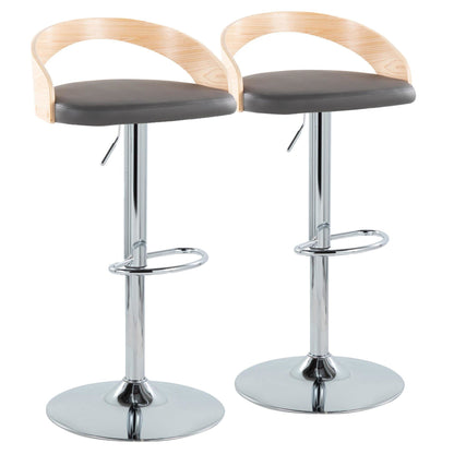 Majestic Office Furniture Adjustable Barstool - Set of 2