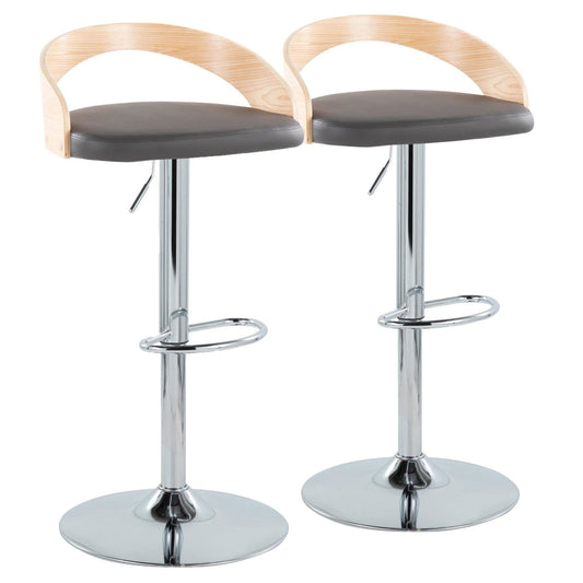 Majestic Office Furniture Adjustable Barstool - Set of 2