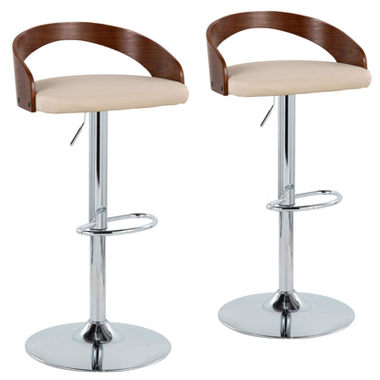 Majestic Office Furniture Adjustable Barstool - Set of 2