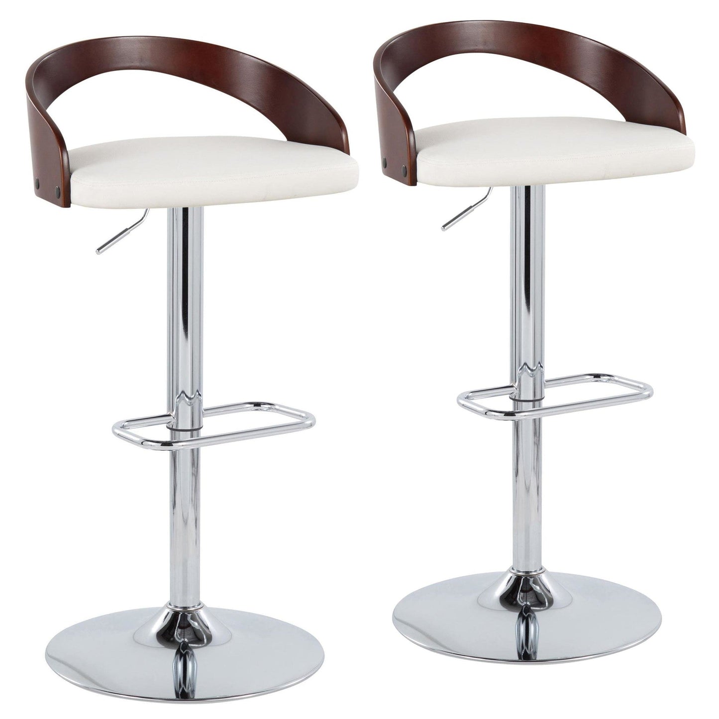 Majestic Office Furniture Adjustable Barstool - Set of 2