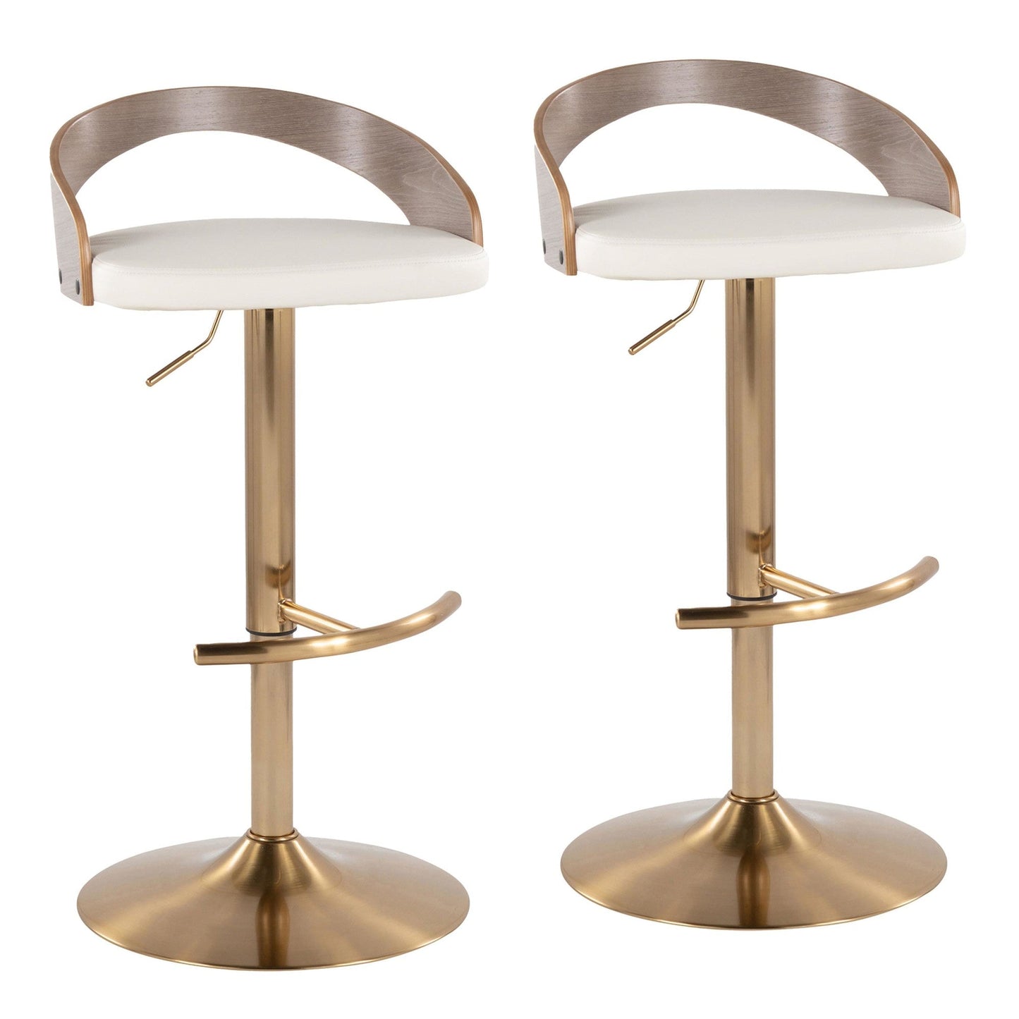 Majestic Office Furniture Adjustable Barstool - Set of 2