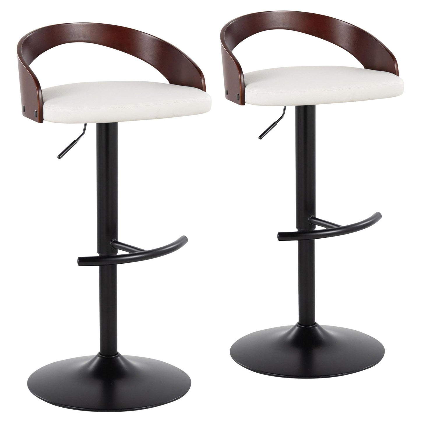 Majestic Office Furniture Adjustable Barstool - Set of 2