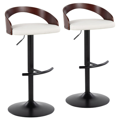 Majestic Office Furniture Adjustable Barstool - Set of 2