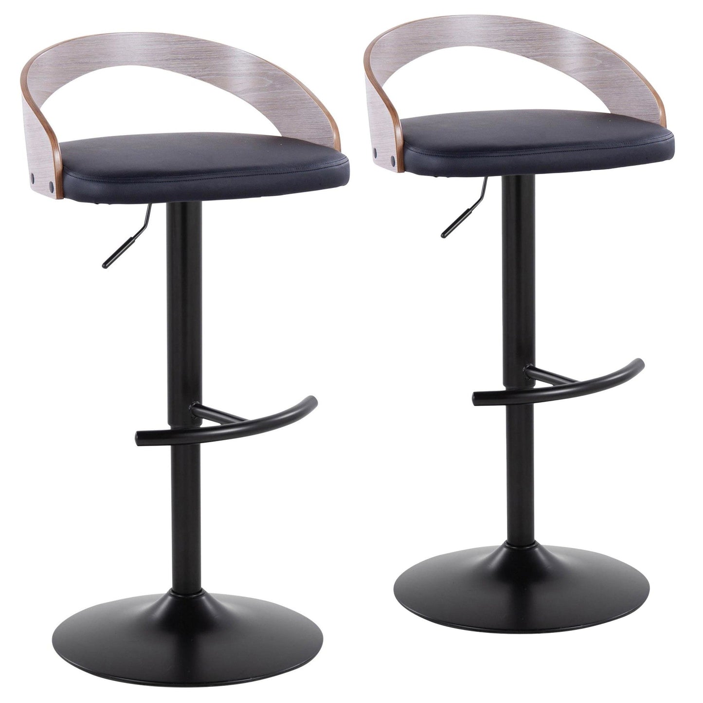 Majestic Office Furniture Adjustable Barstool - Set of 2