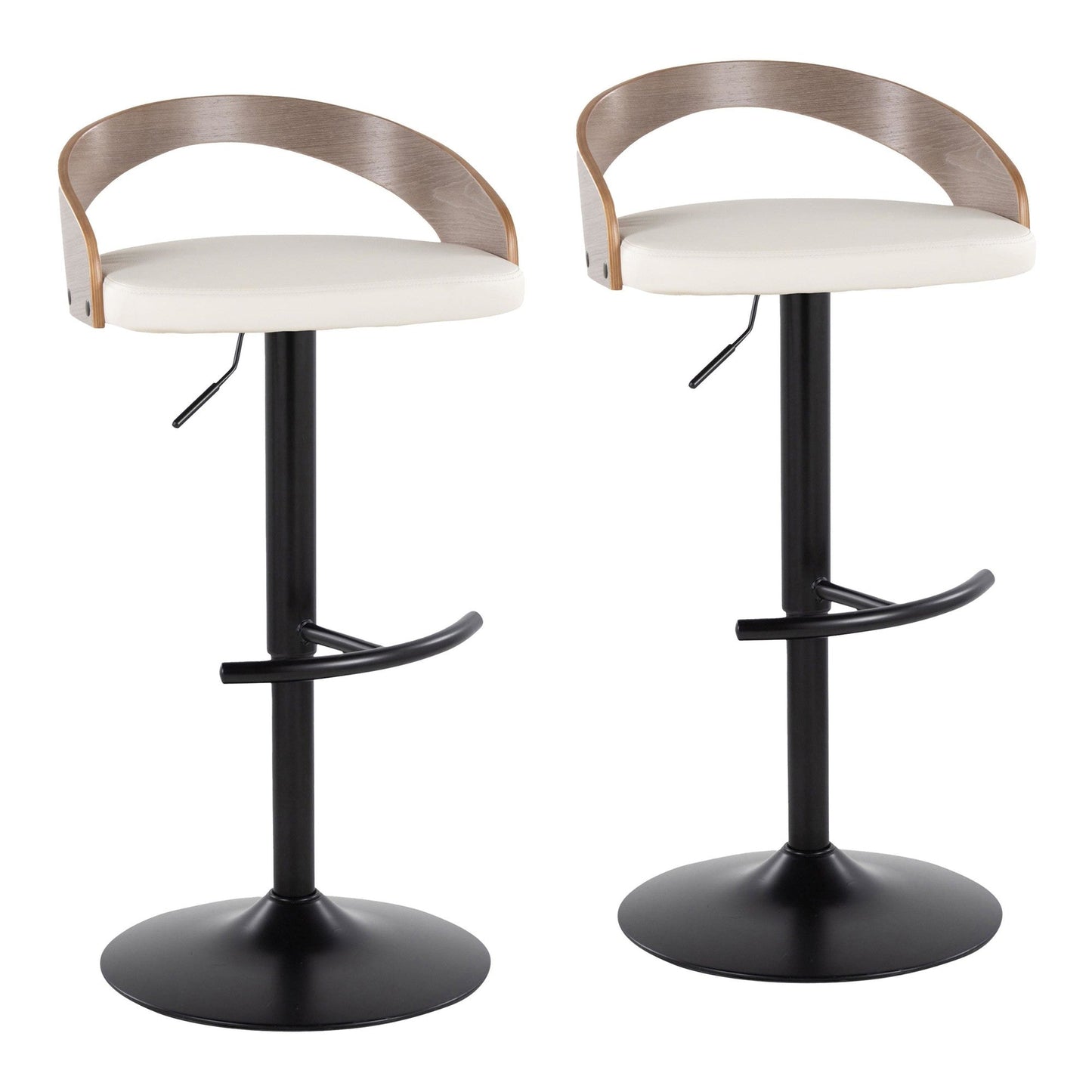 Majestic Office Furniture Adjustable Barstool - Set of 2