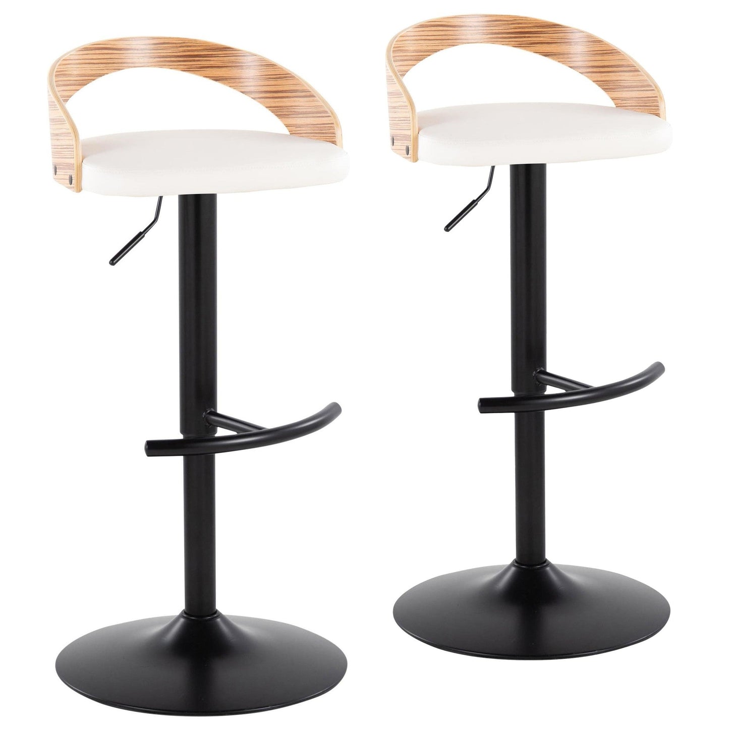 Majestic Office Furniture Adjustable Barstool - Set of 2