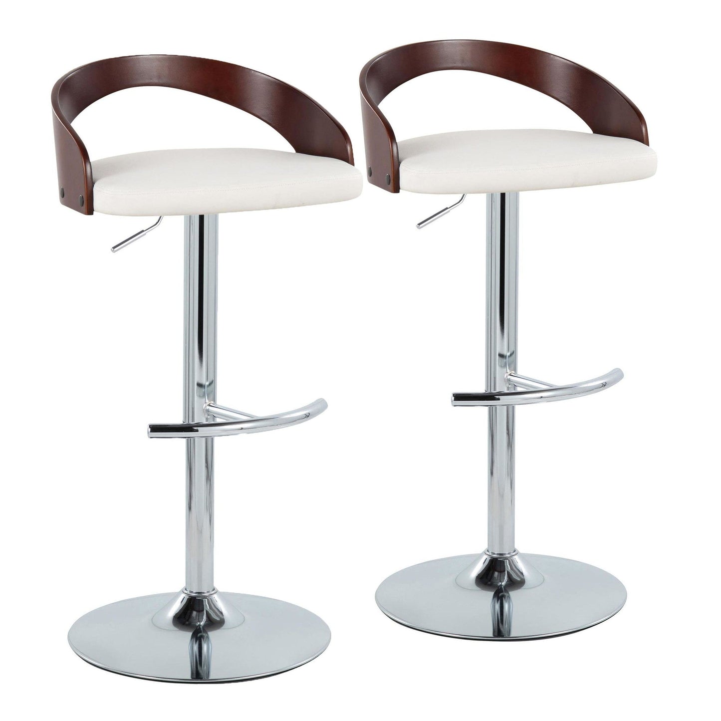Majestic Office Furniture Adjustable Barstool - Set of 2