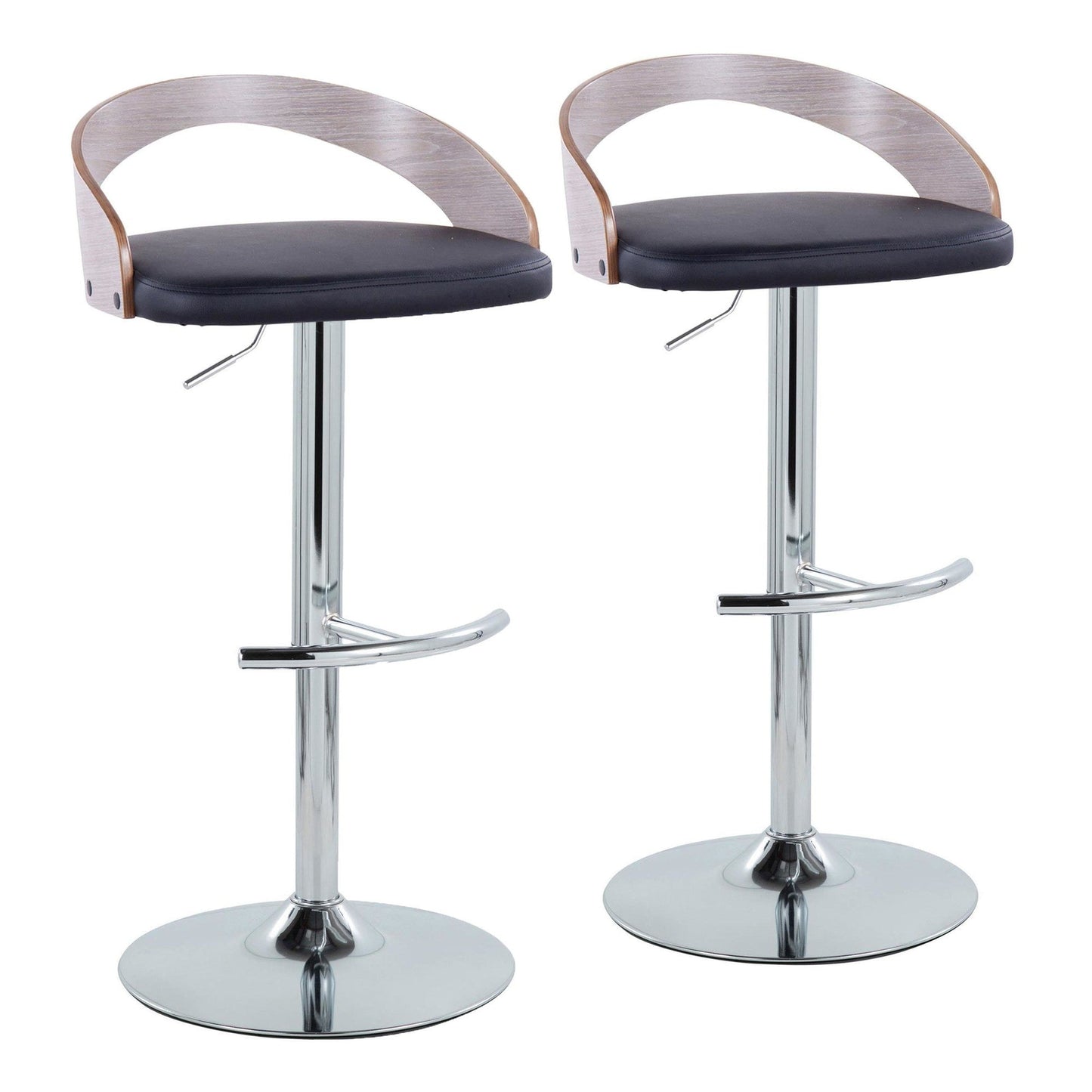 Majestic Office Furniture Adjustable Barstool - Set of 2