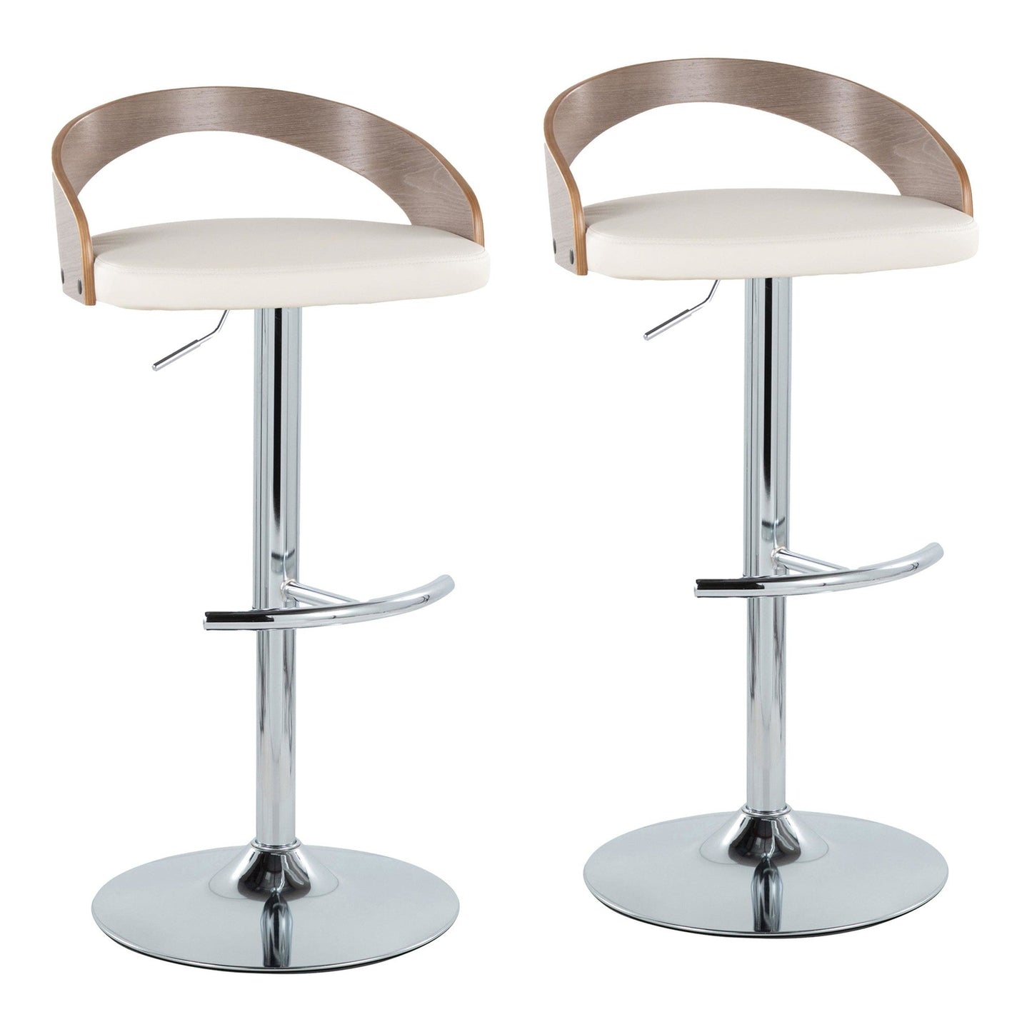 Majestic Office Furniture Adjustable Barstool - Set of 2