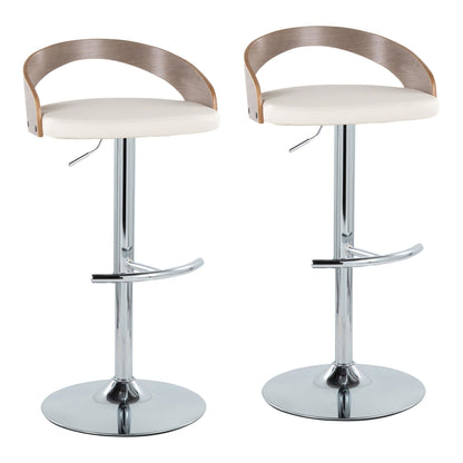 Majestic Office Furniture Adjustable Barstool - Set of 2