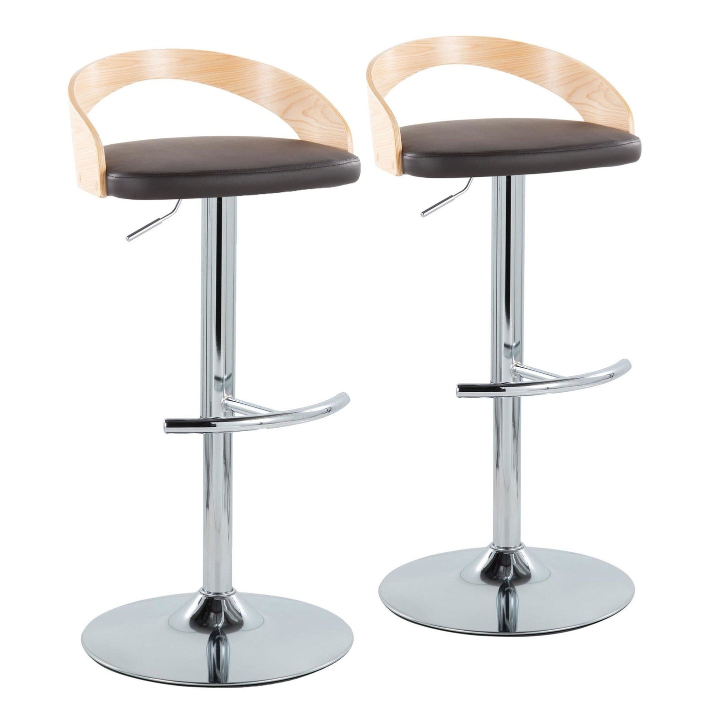 Majestic Office Furniture Adjustable Barstool - Set of 2