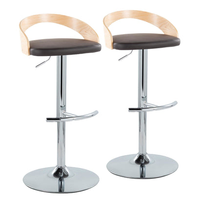 Majestic Office Furniture Adjustable Barstool - Set of 2