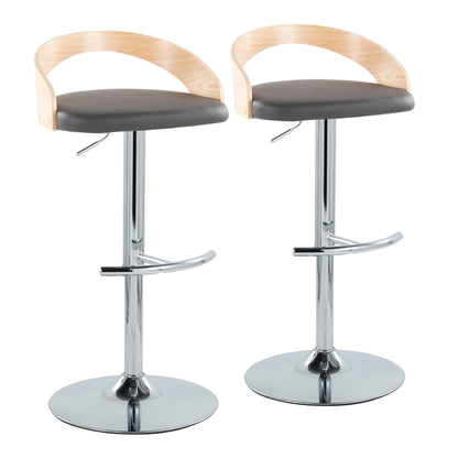 Majestic Office Furniture Adjustable Barstool - Set of 2