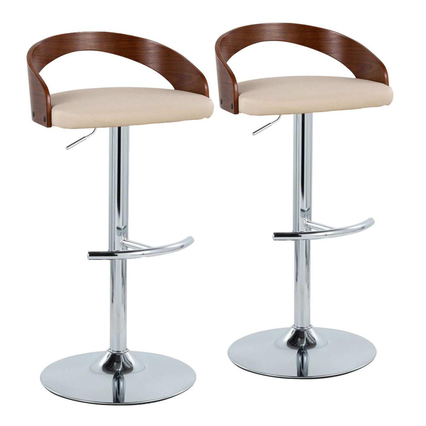 Majestic Office Furniture Adjustable Barstool - Set of 2