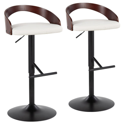 Majestic Office Furniture Adjustable Barstool - Set of 2