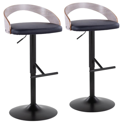 Majestic Office Furniture Adjustable Barstool - Set of 2