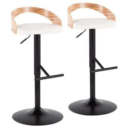Majestic Office Furniture Adjustable Barstool - Set of 2