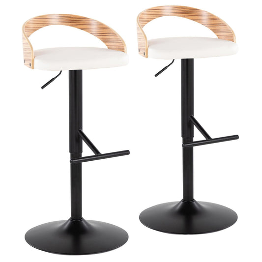 Majestic Office Furniture Adjustable Barstool - Set of 2