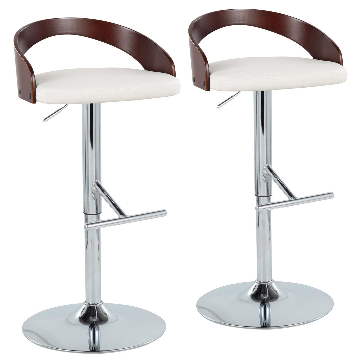 Majestic Office Furniture Adjustable Barstool - Set of 2