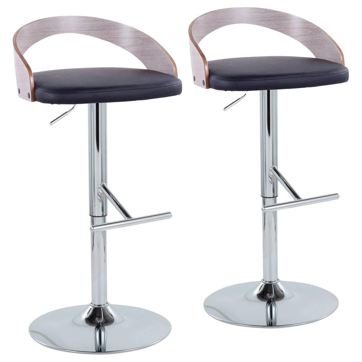 Majestic Office Furniture Adjustable Barstool - Set of 2
