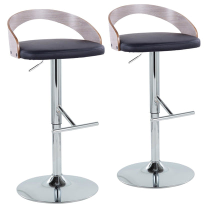Majestic Office Furniture Adjustable Barstool - Set of 2