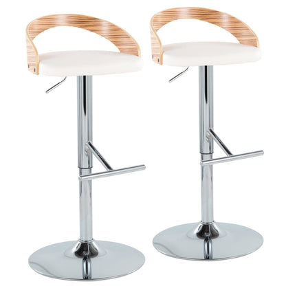 Majestic Office Furniture Adjustable Barstool - Set of 2