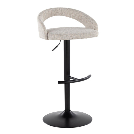 Majestic Office Furniture Upholstered Adjustable Barstool