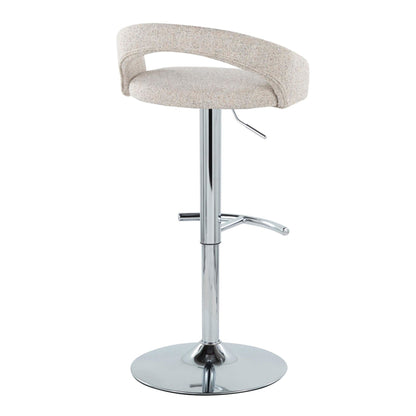 Majestic Office Furniture Upholstered Adjustable Barstool