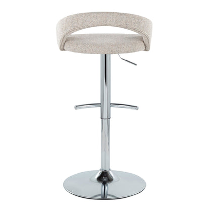 Majestic Office Furniture Upholstered Adjustable Barstool