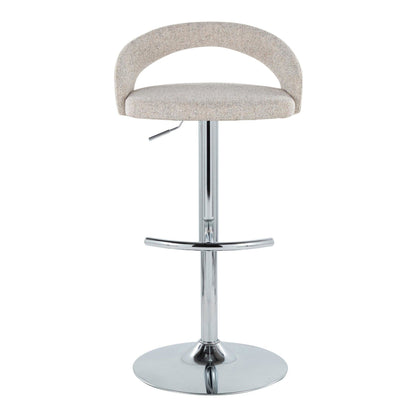 Majestic Office Furniture Upholstered Adjustable Barstool